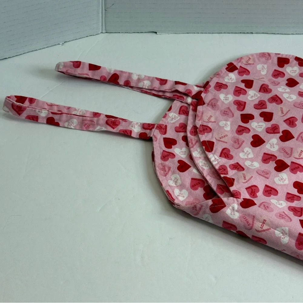 🆕 Handmade Reversible Heart Makeup 💄 Apron 💖 “Love Hearts” Design by Me 💖